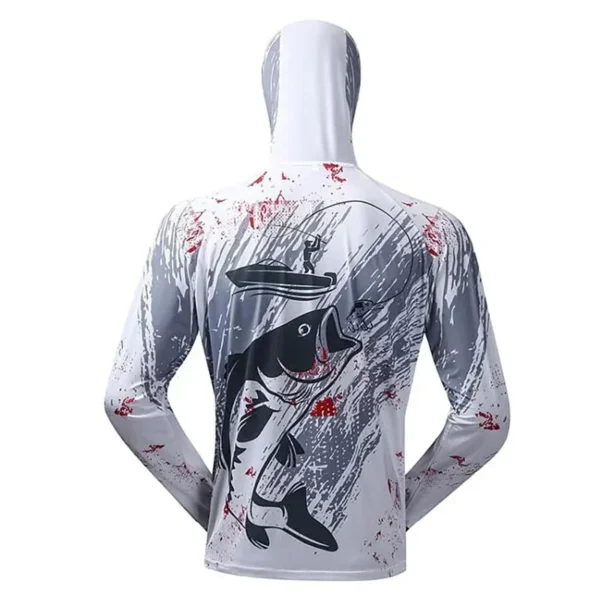 Long Sleeve Fishing Clothing Men's Anti-UV Comfortable Ventilation Printing Fishing Shirts Sublimation Hoodie Jerseys - Image 2