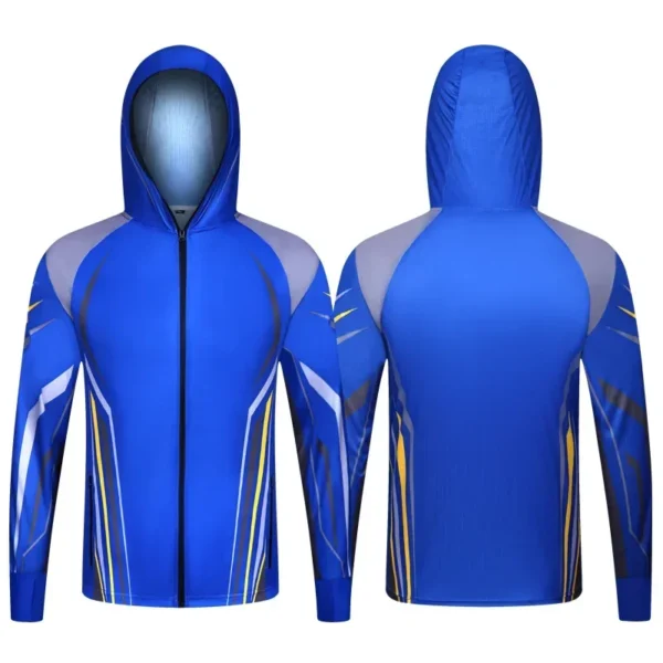 Professional Fishing Hoodie With Mask Anti-UV Sunscreen Sun Protection Clothes Fishing Shirt Breathable Quick Dry Fishing Jersey - Image 6