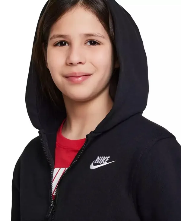 Nike | Big Kids Sportswear Club Fleece Full-Zip Hoodie - Image 3