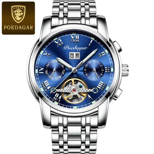 Genuine Goods Men's Mechanical Watch Waterproof Luminous Multifunctional Watch - Image 5