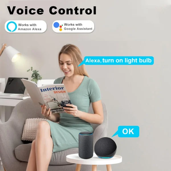 Tuya Smart Plug WiFi Socket 20A with Power Monitoring US Canada Mexico Peru Japan Timing Voice Control Support Alexa Google Home - Image 3