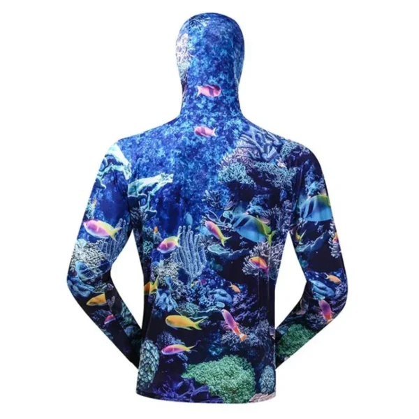 2024 Anti-UV Sunscreen Fishing Jersey Professional Fishing Hoodie With Mask Fishing Shirt Breathable Quick Dry - Image 4