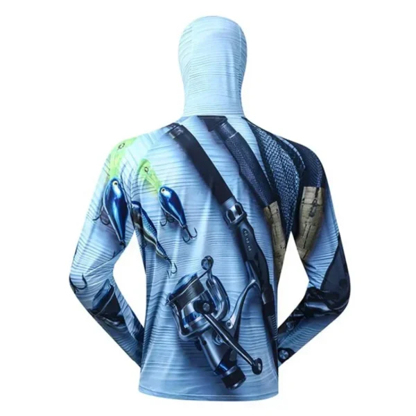 2024 Anti-UV Sunscreen Fishing Jersey Professional Fishing Hoodie With Mask Fishing Shirt Breathable Quick Dry - Image 6