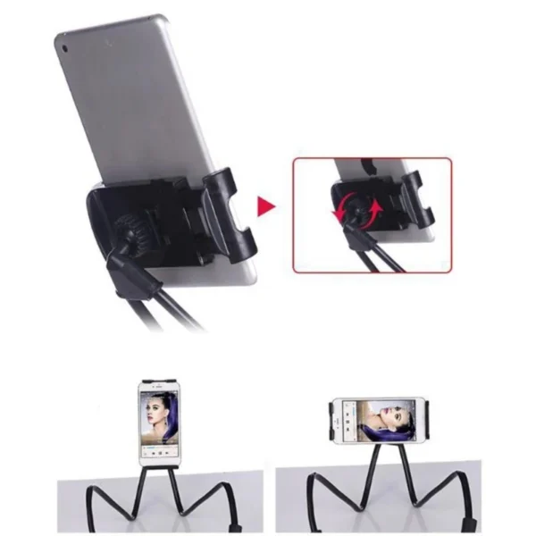 Universal Mobile Phone Holder Extendable Neck Hanging Selfie Stick Rack Adjustable 360 Degrees Free Rotating Mount Holder Stand - Image 3