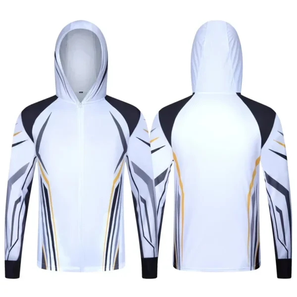 Professional Fishing Hoodie With Mask Anti-UV Sunscreen Sun Protection Clothes Fishing Shirt Breathable Quick Dry Fishing Jersey - Image 5