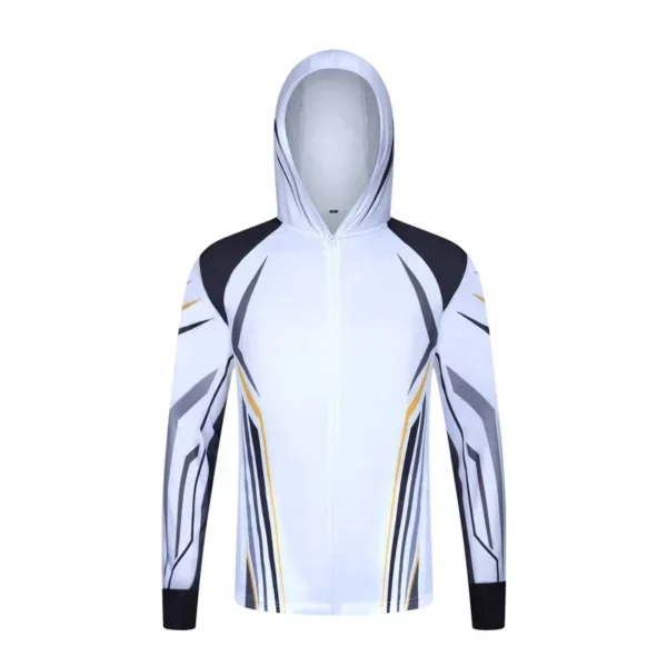 Professional Fishing Hoodie With Mask Anti-UV Sunscreen Sun Protection Clothes Fishing Shirt Breathable Quick Dry Fishing Jersey - Image 2