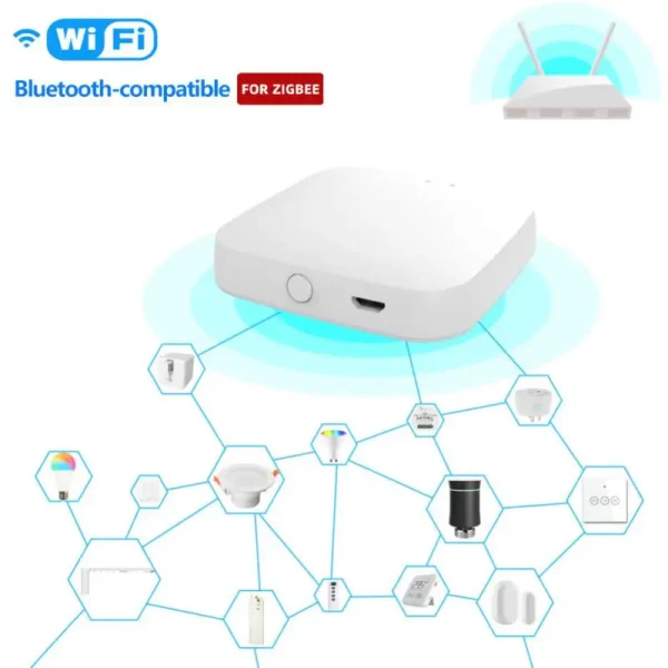 Tuya Home Multi-mode Gateway Smart Hub Smart Home Bridge WiFi ZigBee Gateway Wireless Remote Smart Life APP Works Alexa