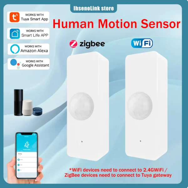 Tuya WiFi Zigbee PIR Motion Sensor Smart Home Human Body Infrared Detector Security Smart Life Works With Alexa Google Home - Image 6