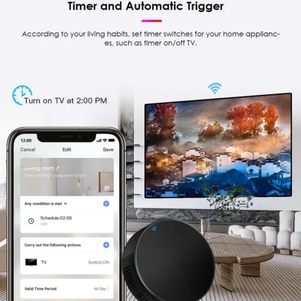 Tuya WiFi Smart IR Remote Control Smart Life APP Replace TV DVD AUD AC Remote Works With Alexa Google Home Smart Home Automation - Image 4