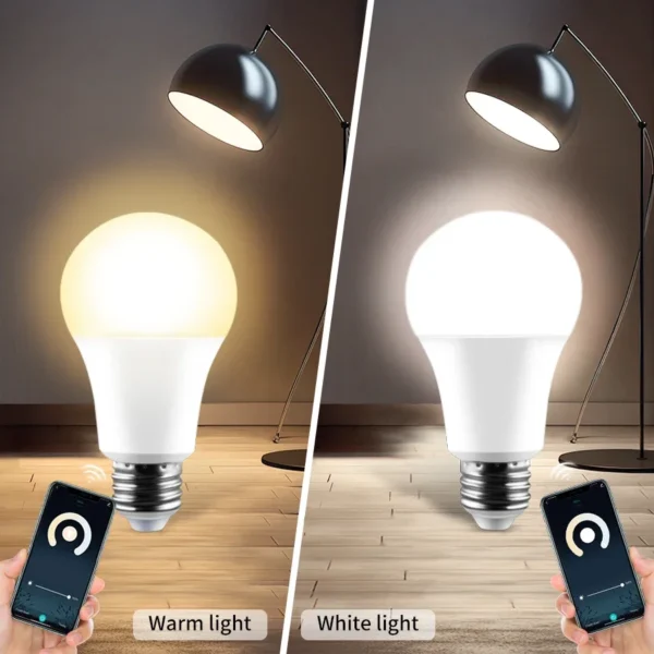 WiFi Smart LED Light Bulbs E27 110V 220V 12W 15W 20W LED Cozylife APP Control Kitchen Bedroom Lamp Works With Alexa Google Home - Image 4