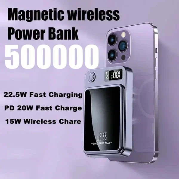 Xiaomi Mijia Magnetic Wireless 100000mAh Power Bank Fast Charger For Magsafe Portable Auxiliary Battery Pack For Iphone Huawei - Image 2