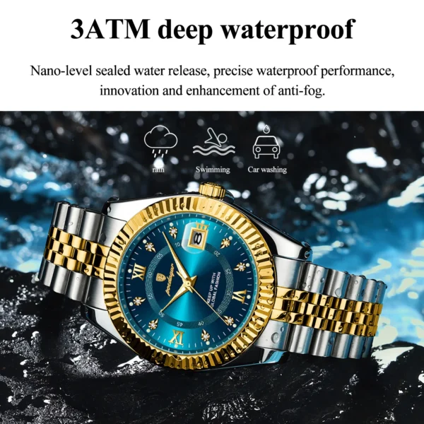 POEDAGAR Luxury Sport Wrist Watch For Man Waterproof Luminous Date Men Watch Quartz Stainless Steel Men's Watches Male Reloj+box - Image 3